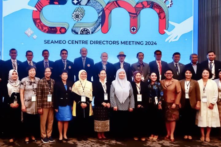 SEAMEO Center Directors and SEAMEO Secretariat Director, Datuk Dr. Habibah Abdul Rahim in SEAMEO CDM 2024 in Bangkok